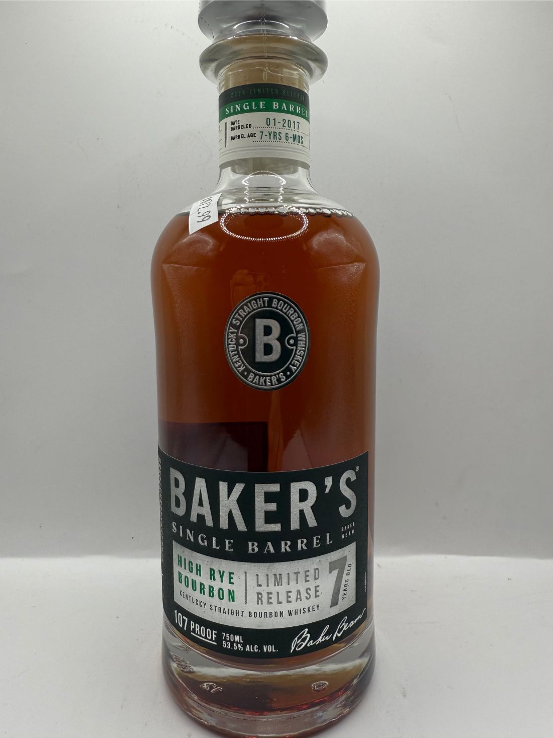 Baker’s Limited Release High Rye Single Barrel Bourbon