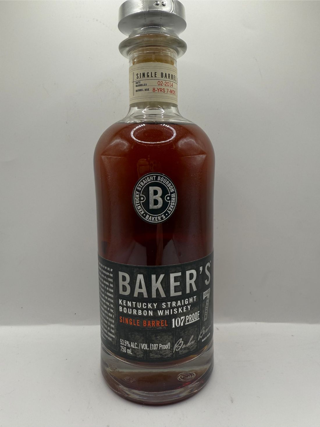 Baker’s Single Barrel Bourbon