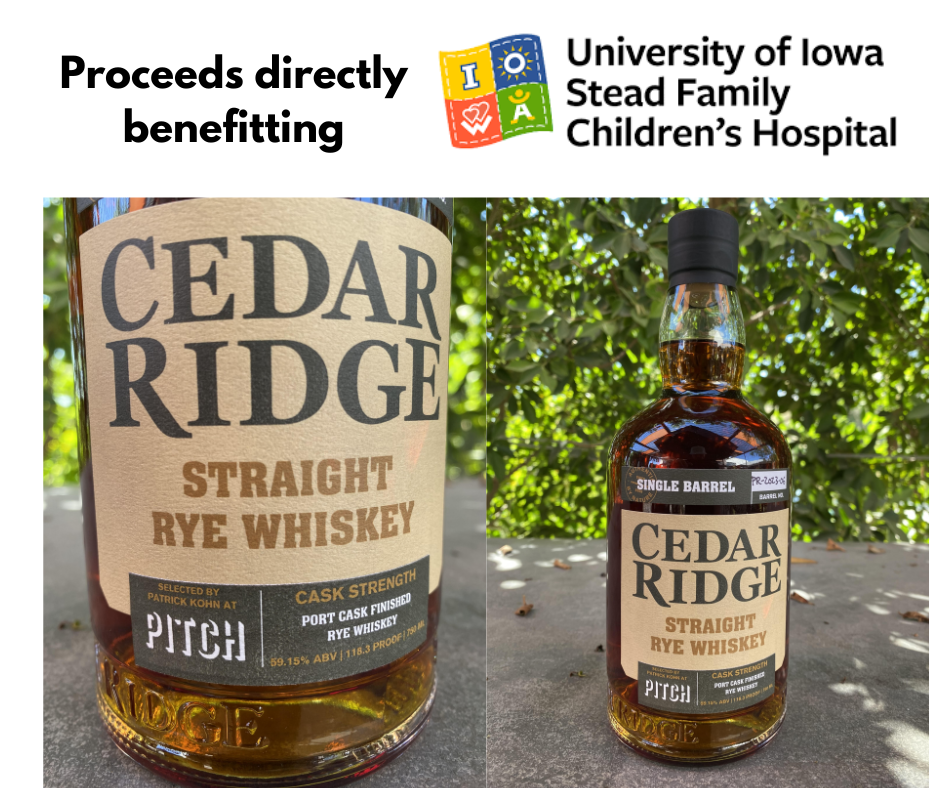 Private Charity Release: Cedar Ridge "Patrick Kohn Tribute" Port Finished Rye