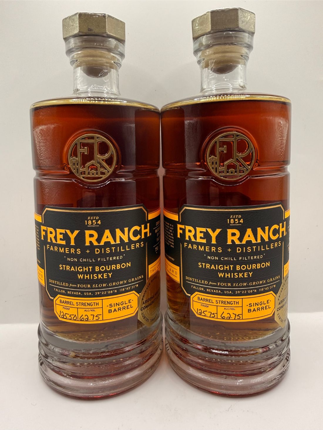 Frey Ranch Single Barrel Bourbon 2 Bottle Bundle