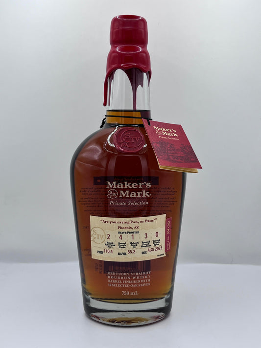 Maker's Mark Private Select "Are you saying Pan or Pam?" Single Barrel Bourbon
