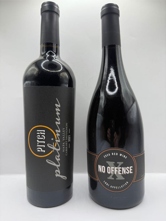 PITCH No Offense Zinfandel, PITCH Platinum Cabernet Sauvignon