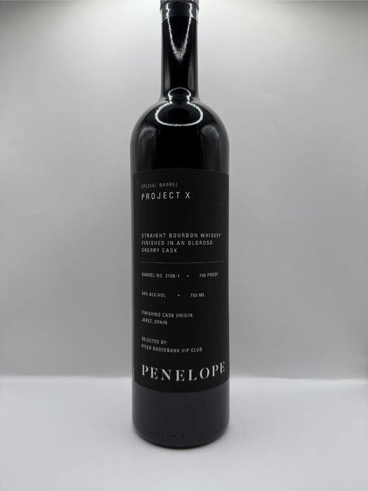 Project X - PITCH Booze Bank VIP Club Penelope Project X Oloroso Finished Single Barrel Bourbon