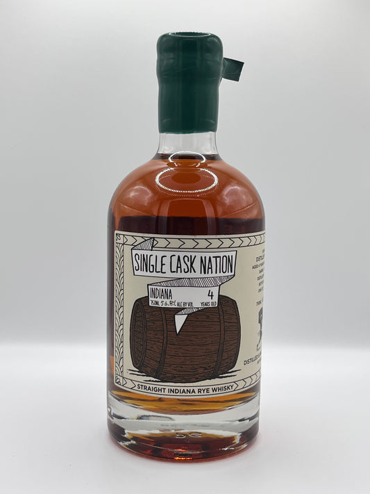 Single Cask Nation 4 year Indiana Rye Whiskey